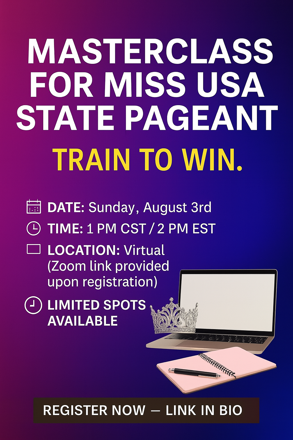 MISS USA STATE PAGEANT MASTERCLASS